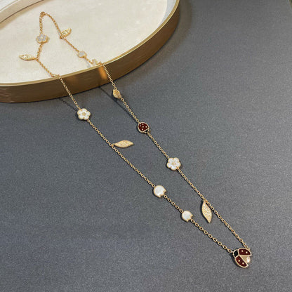 [OrnoraJewelry]LUCKY SPRING 15 MOTIFS GOLD NECKLACE