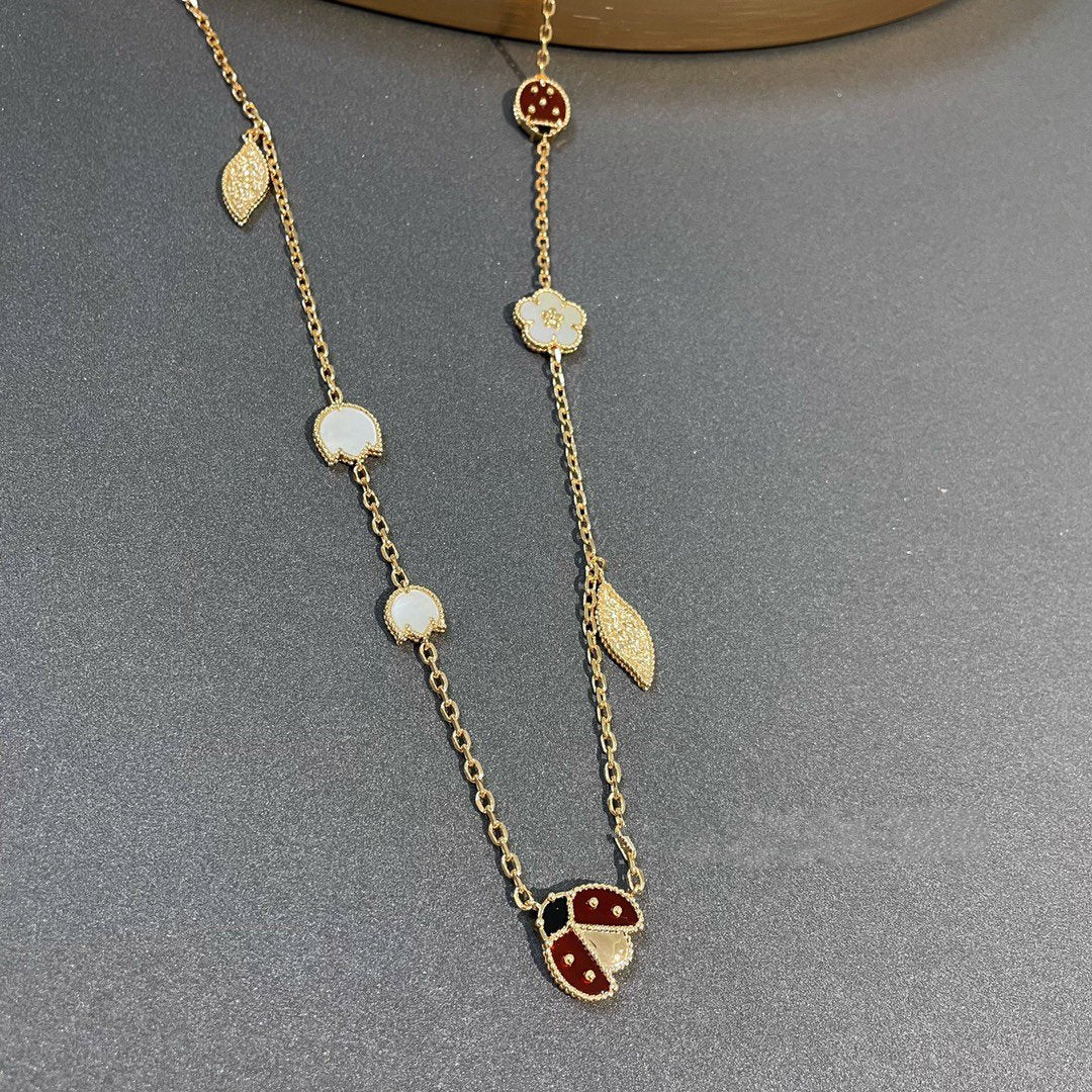 [OrnoraJewelry]LUCKY SPRING 15 MOTIFS GOLD NECKLACE