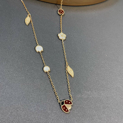 [OrnoraJewelry]LUCKY SPRING 15 MOTIFS GOLD NECKLACE