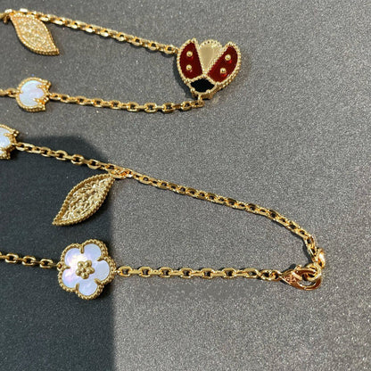 [OrnoraJewelry]LUCKY SPRING 15 MOTIFS GOLD NECKLACE