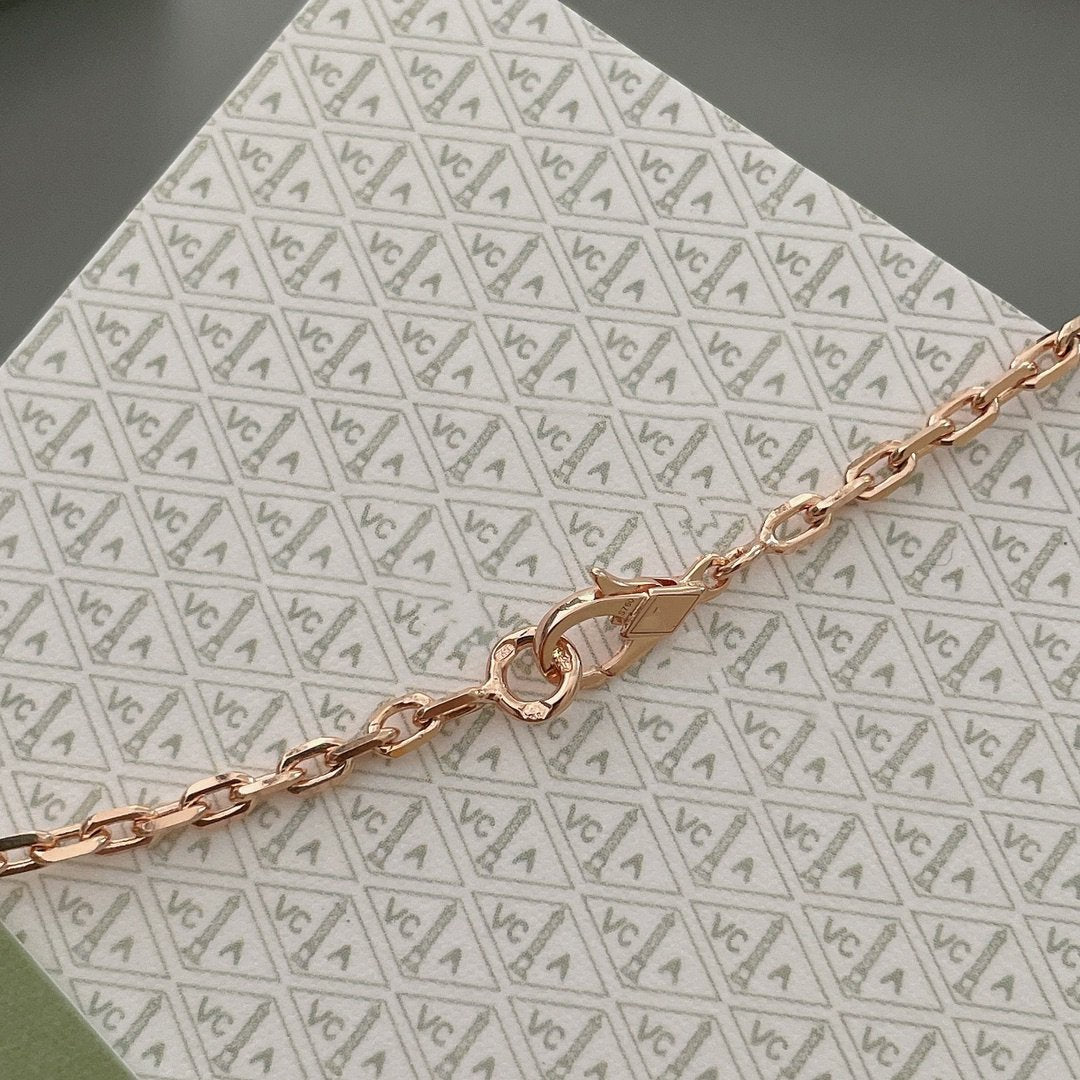 [OrnoraJewelry]LUCKY SPRING 15 MOTIFS ROSE GOLD NECKLACE