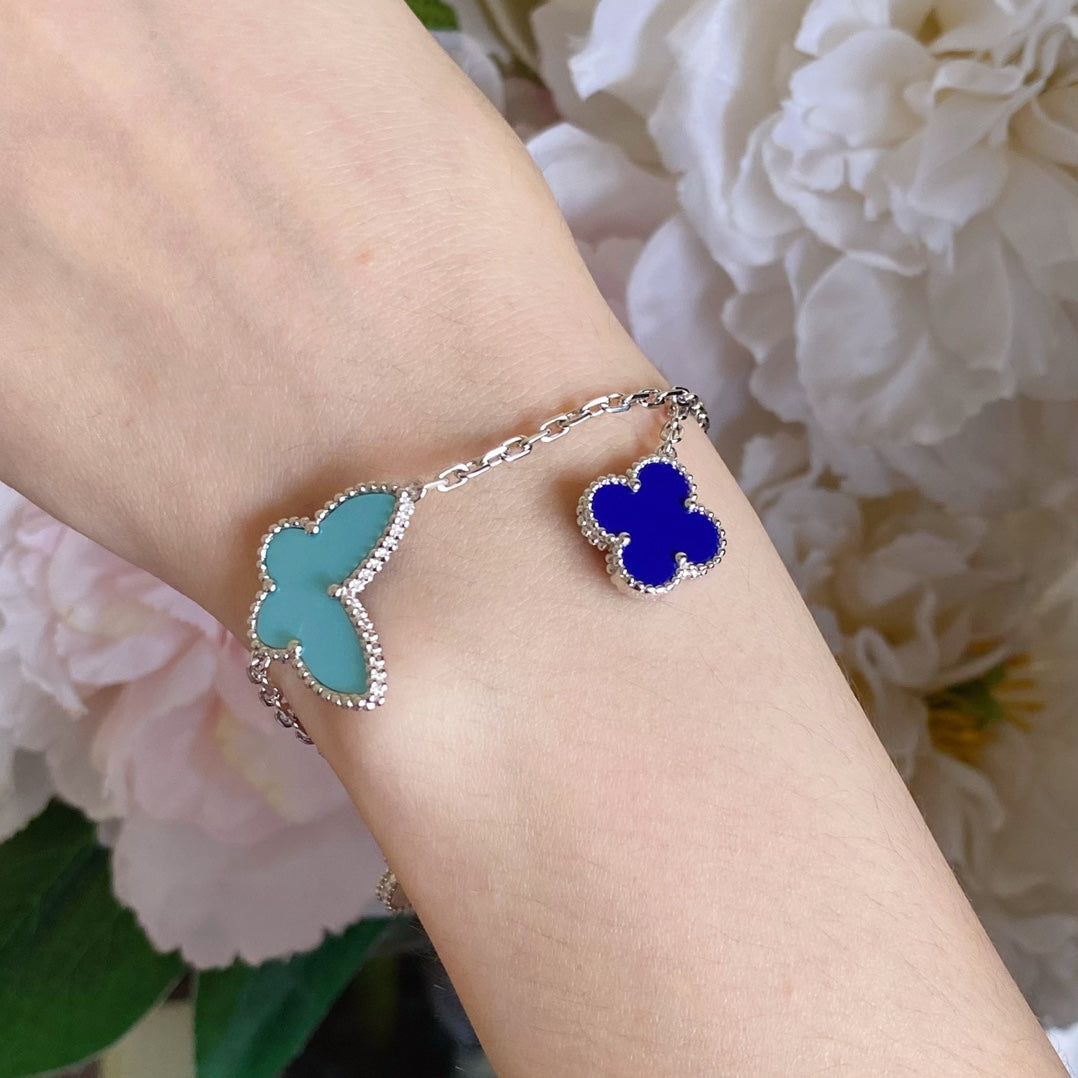 [OrnoraJewelry]LUCKY SPRING SILVER BRACELET 4 MOTIF