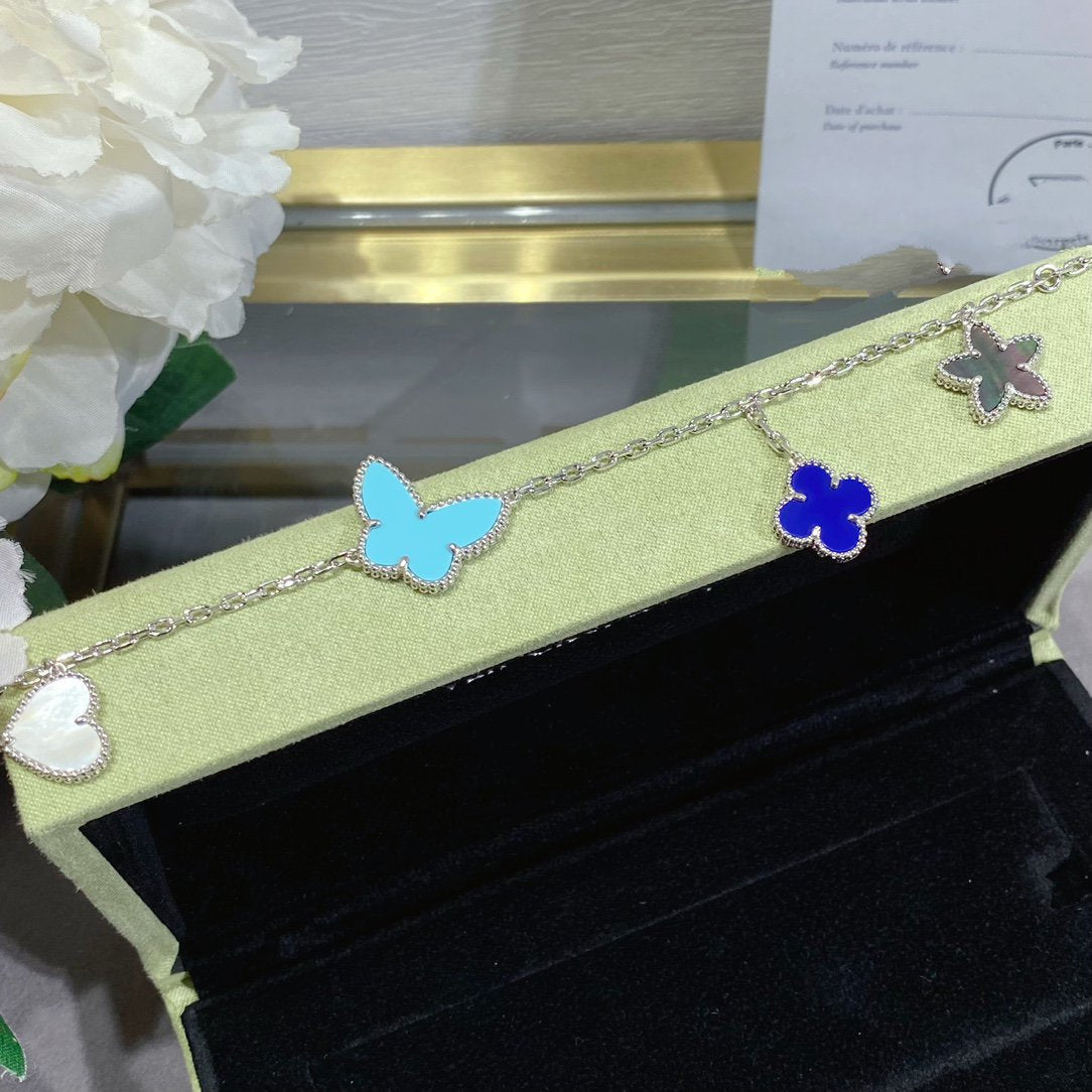[OrnoraJewelry]LUCKY SPRING SILVER BRACELET 4 MOTIF