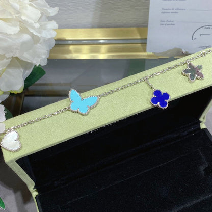 [OrnoraJewelry]LUCKY SPRING SILVER BRACELET 4 MOTIF
