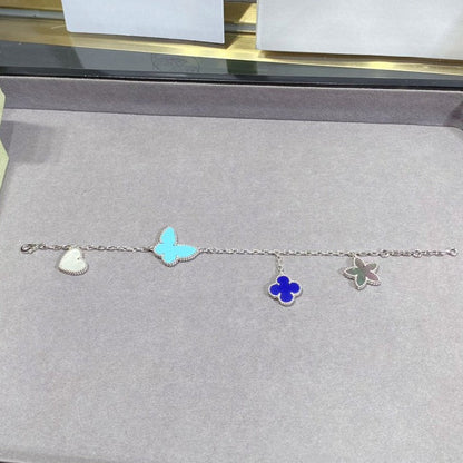 [OrnoraJewelry]LUCKY SPRING SILVER BRACELET 4 MOTIF