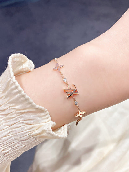 [OrnoraJewelry]OrnoraAND SUN 7 MOTIFS GOLD BRACELET