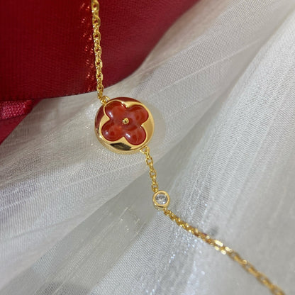 [OrnoraJewelry]SUN PEDANT CARNELIAN BRACELET