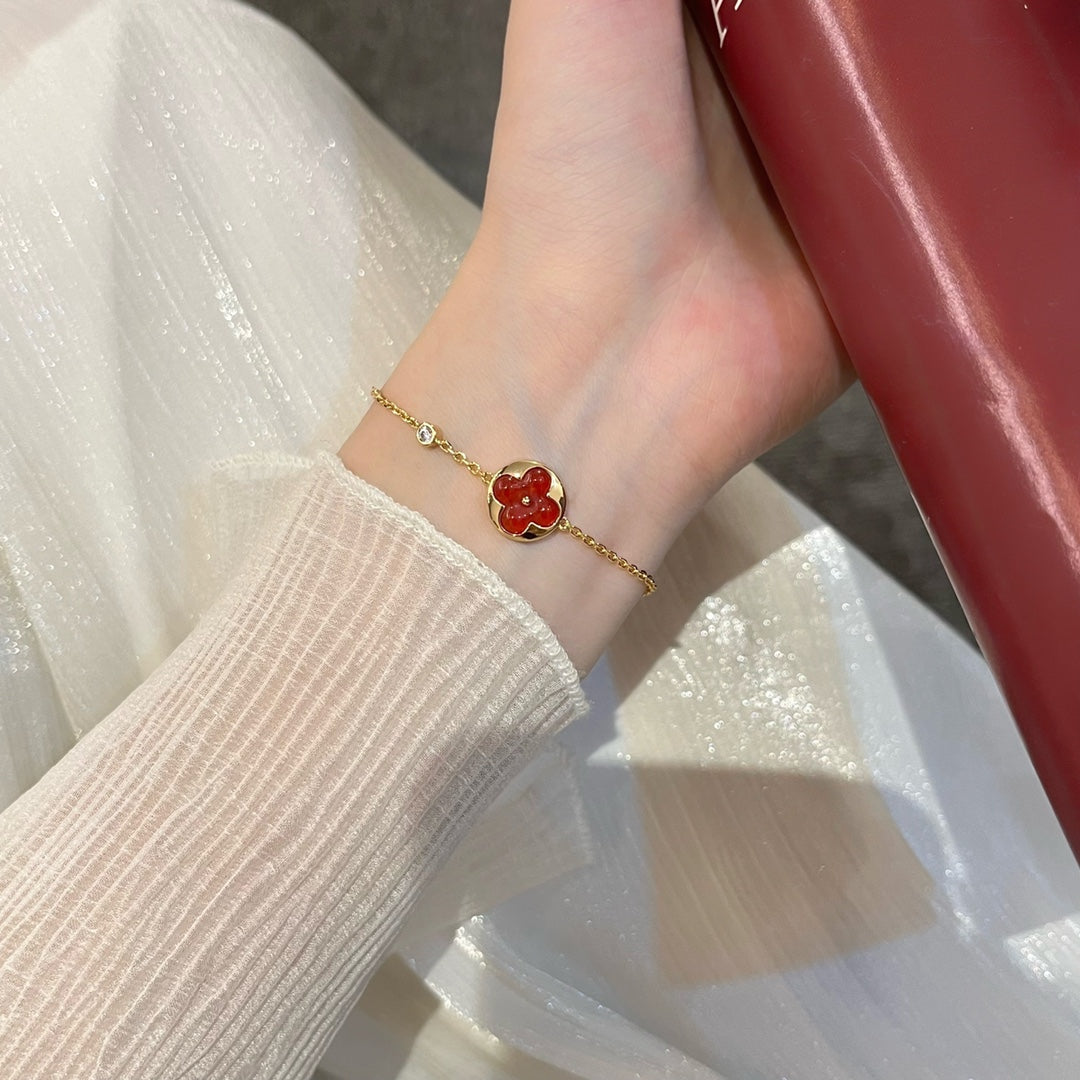 [OrnoraJewelry]SUN PEDANT CARNELIAN BRACELET