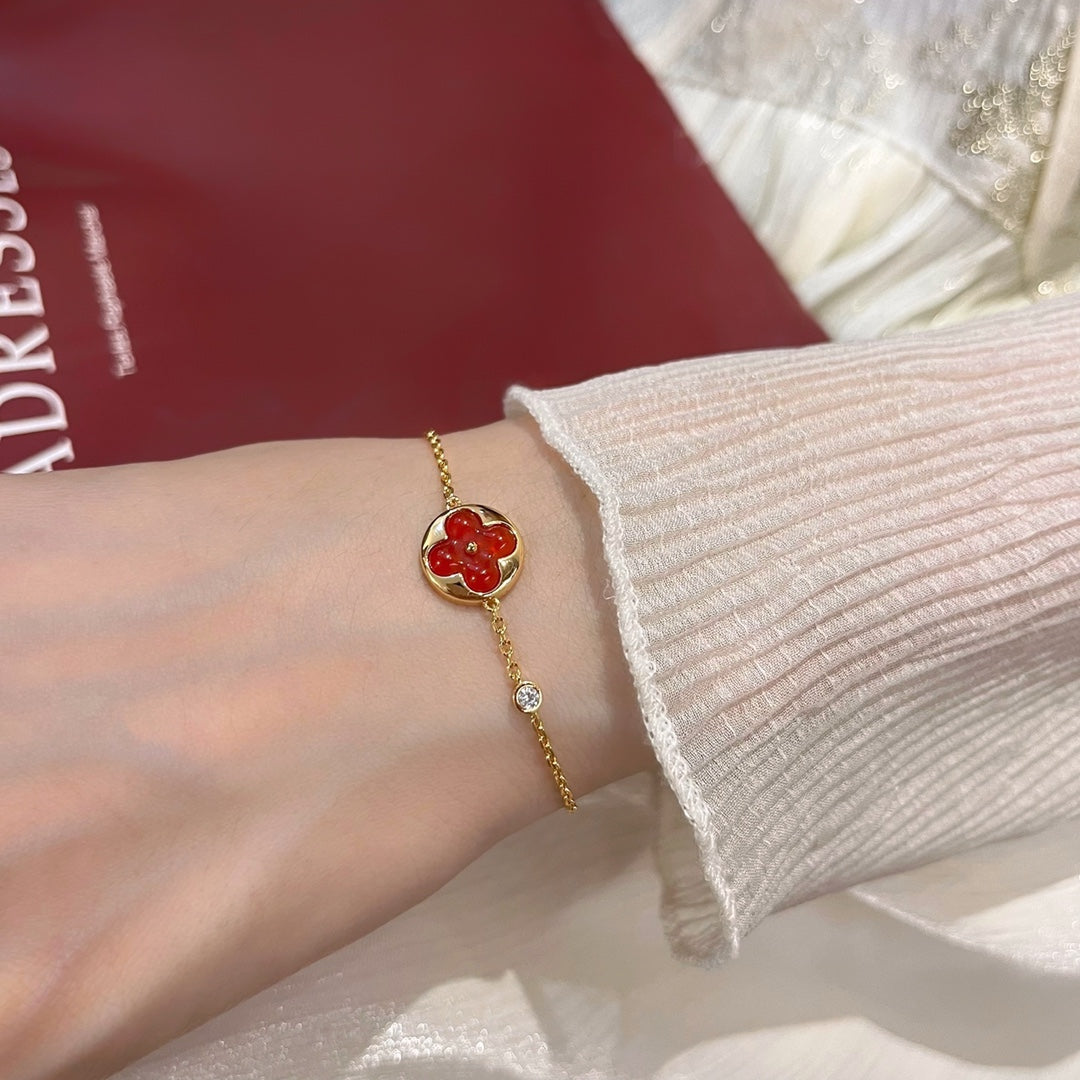 [OrnoraJewelry]SUN PEDANT CARNELIAN BRACELET