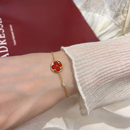 [OrnoraJewelry]SUN PEDANT CARNELIAN BRACELET