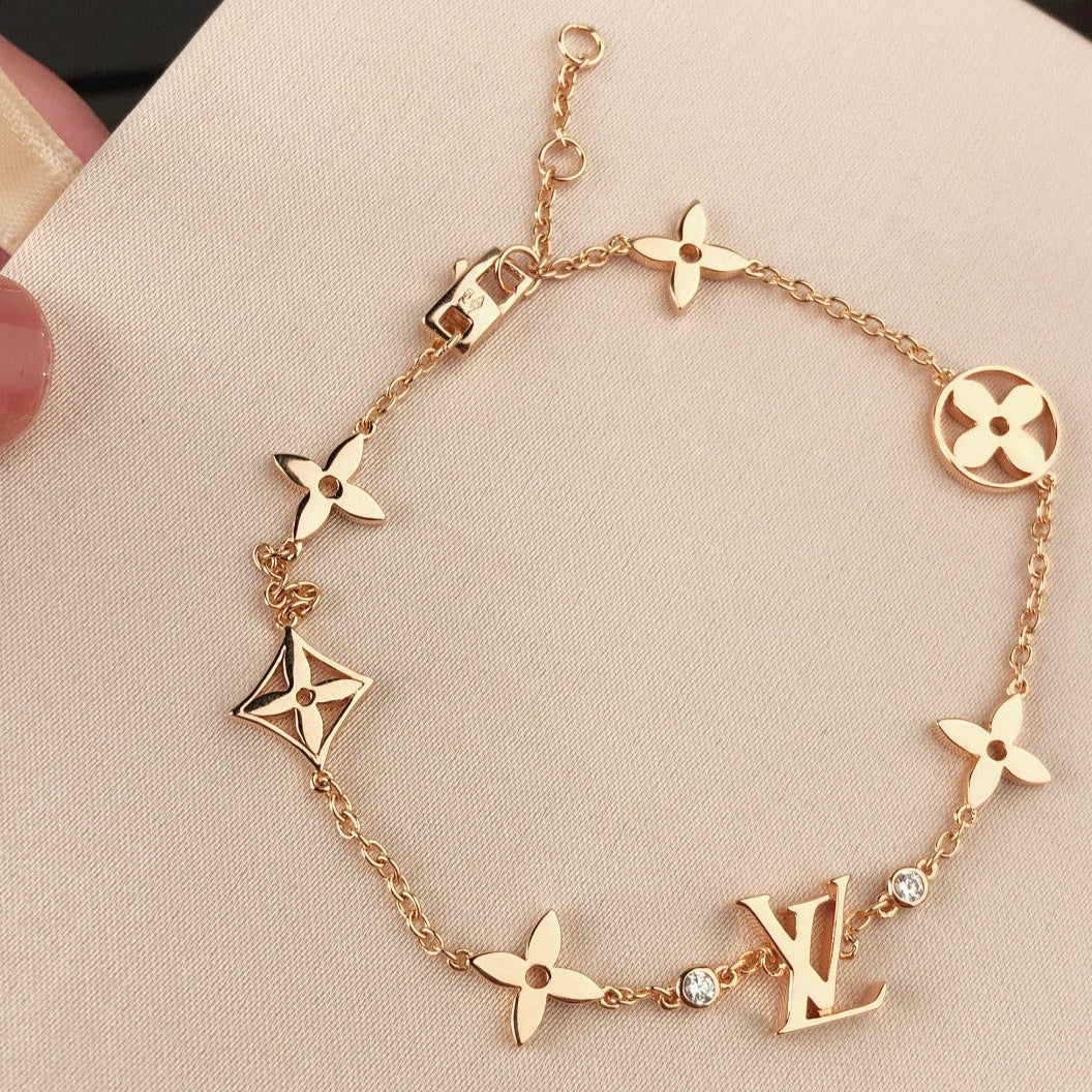 [OrnoraJewelry]OrnoraAND SUN 7 MOTIFS GOLD BRACELET