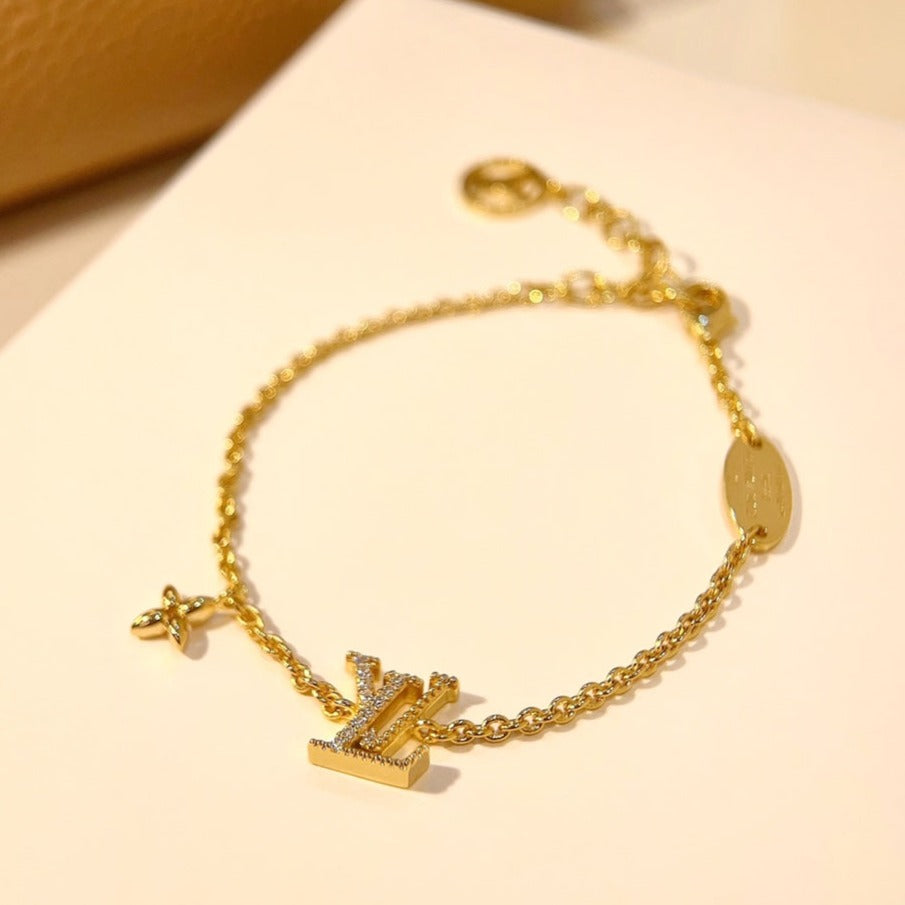 [OrnoraJewelry]LOGO OrnoraMOTIF GOLD BRACELET