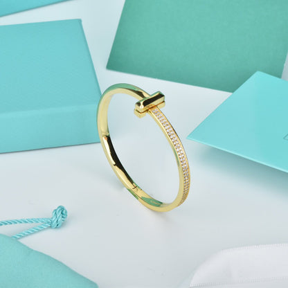 [Ornora Jewelry]WIDE DIAMONDS HINGED BANGLE