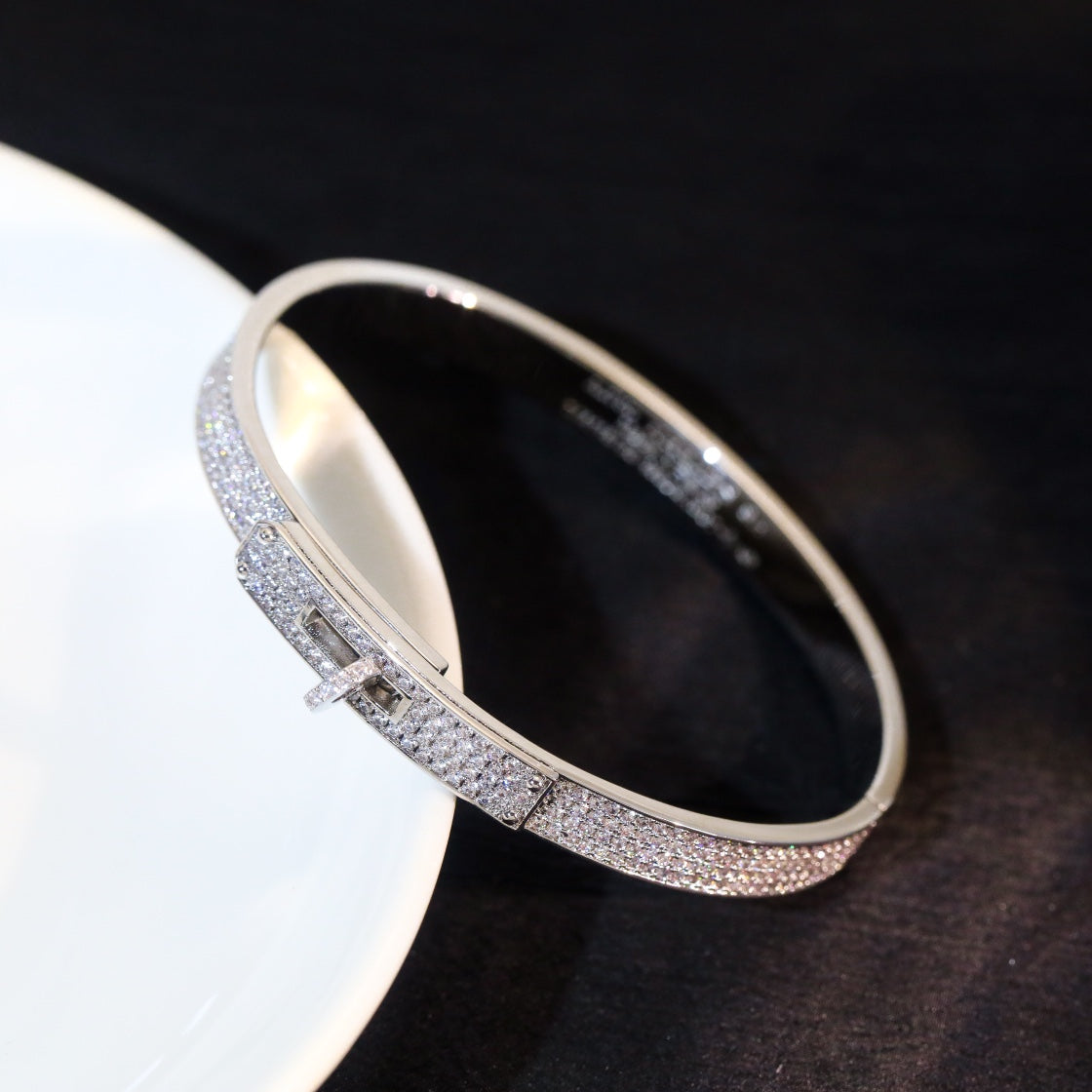 [OrnoraJewelry]KELLY BRACELET DIAMOND PAVED