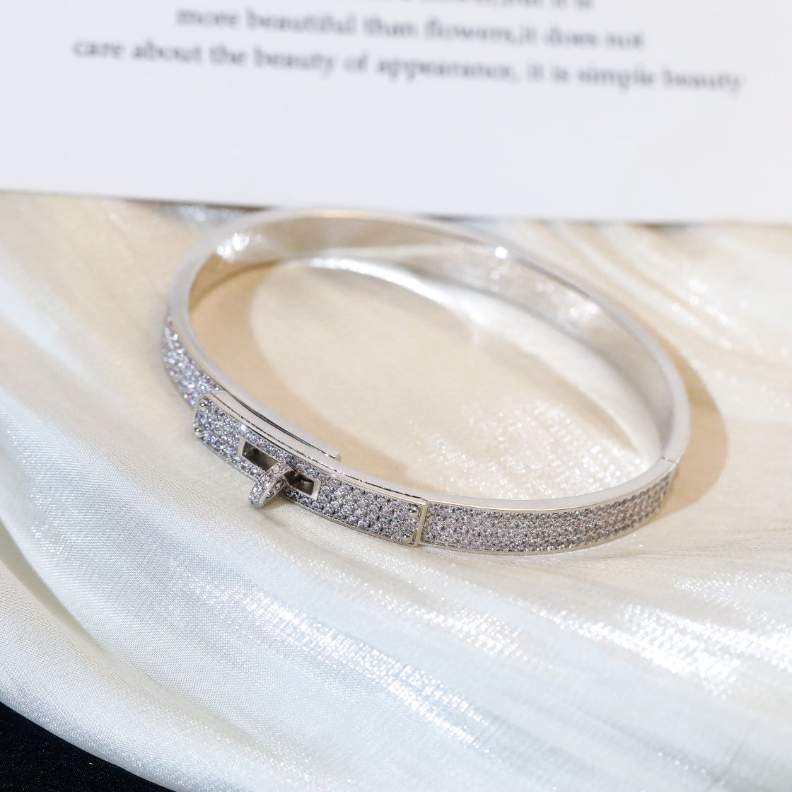 [OrnoraJewelry]KELLY BRACELET DIAMOND PAVED