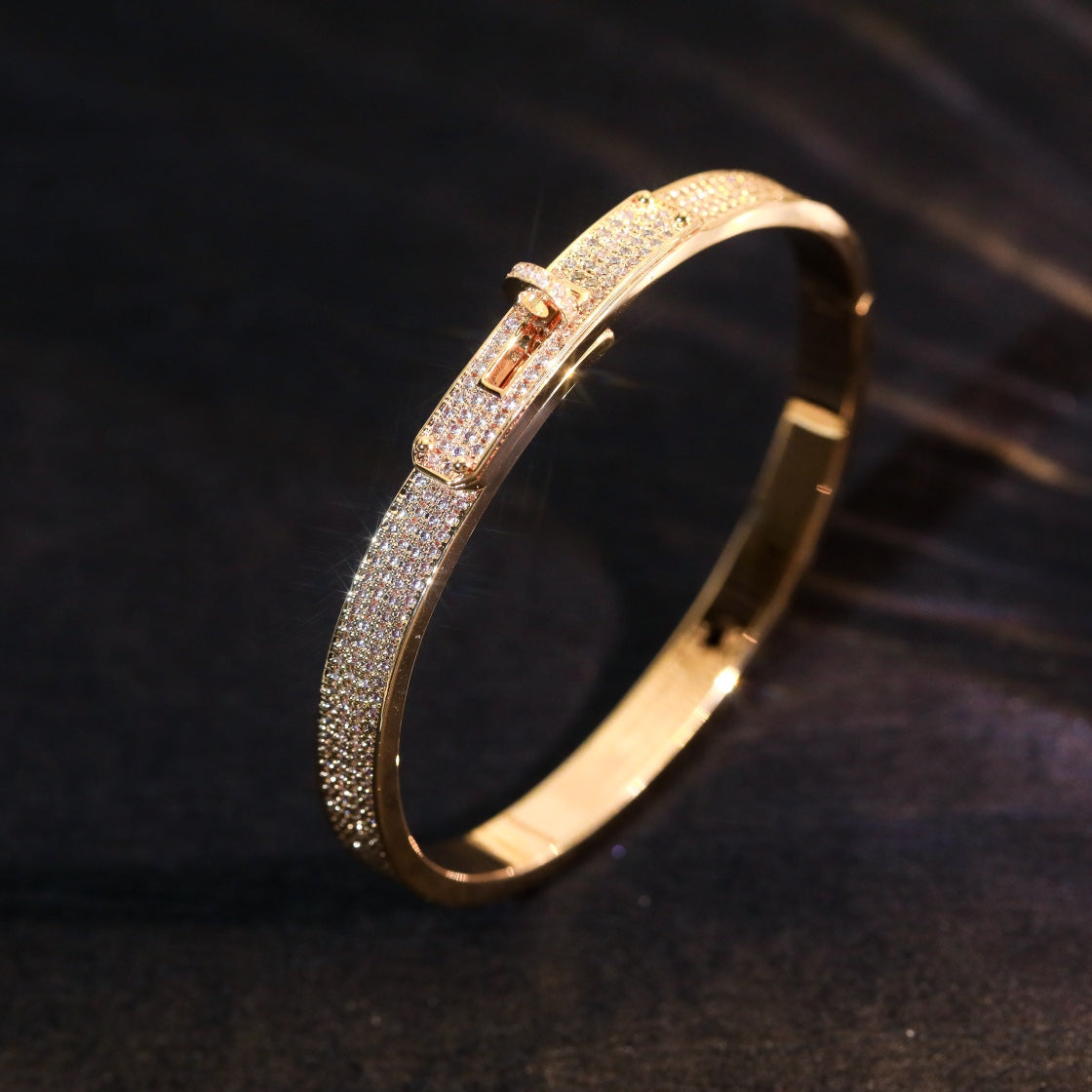[OrnoraJewelry]KELLY BRACELET DIAMOND PAVED