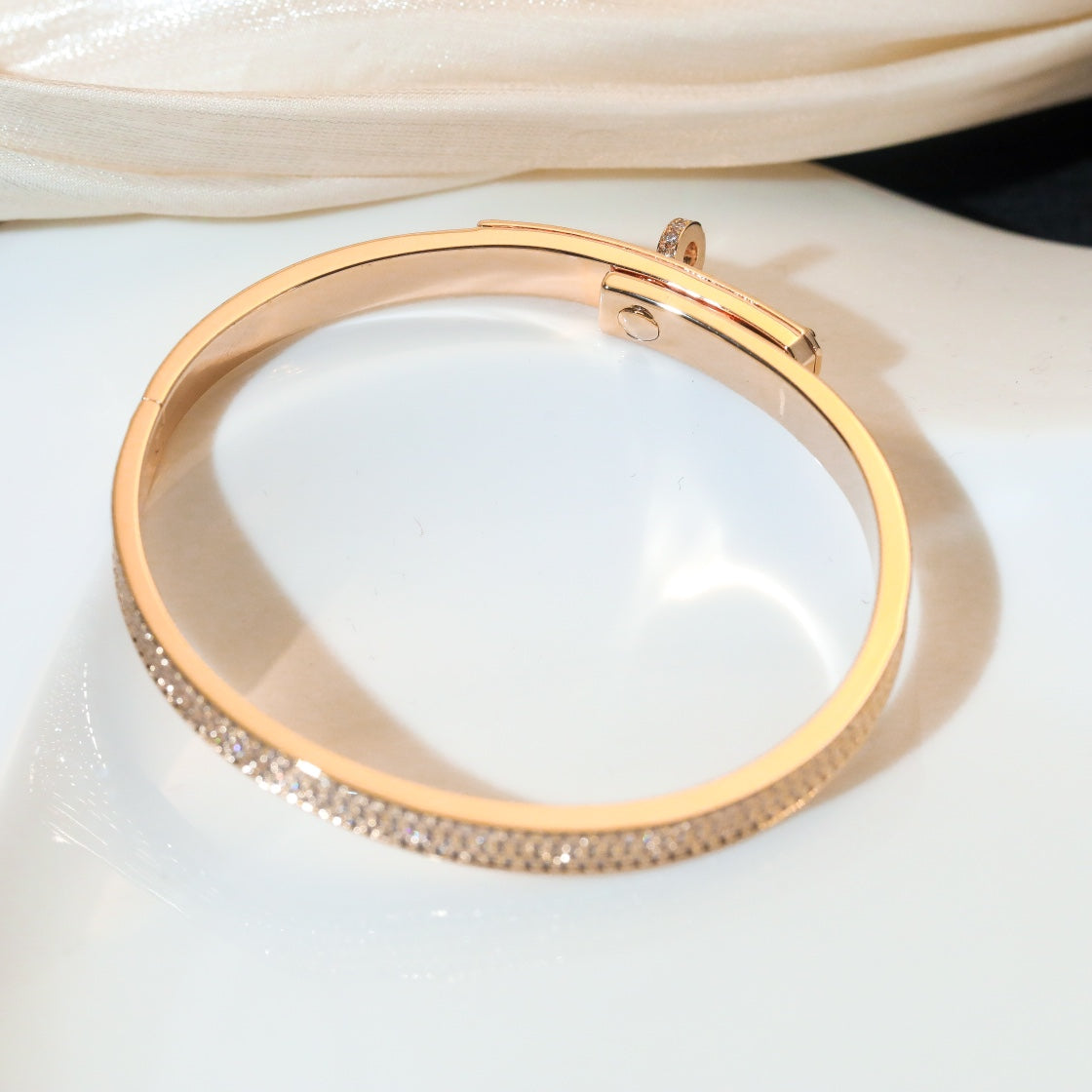 [OrnoraJewelry]KELLY BRACELET DIAMOND PAVED