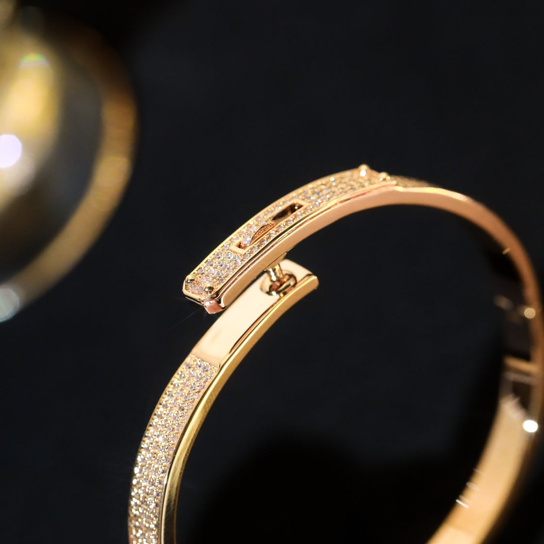 [OrnoraJewelry]KELLY BRACELET DIAMOND PAVED