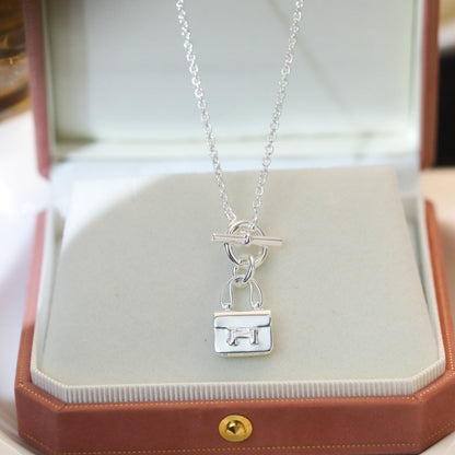 [OrnoraJewelry]POP H PEDANT SILVER NECKLACE