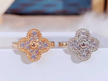 [OrnoraJewelry]CLOVER DIAMOND RING
