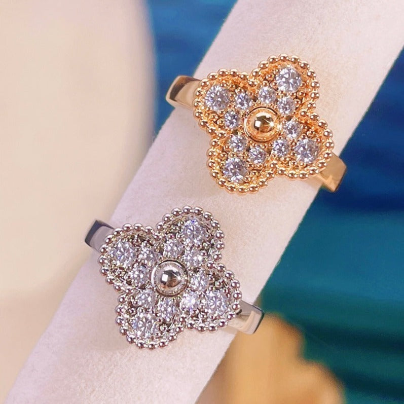 [OrnoraJewelry]CLOVER DIAMOND RING