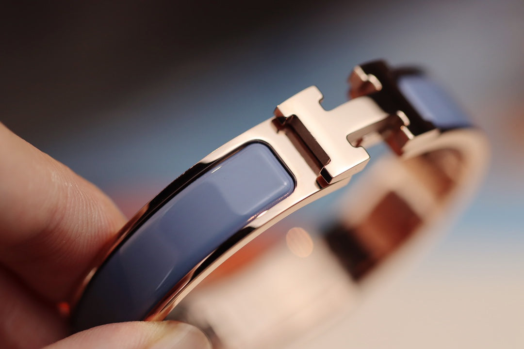 [OrnoraJewelry]H BRACELET 12MM BLUE GRAY