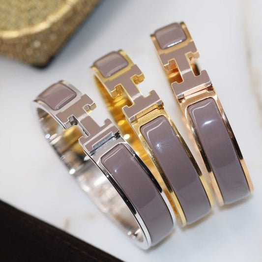 [OrnoraJewelry]H BRACELET 12MM BROWN