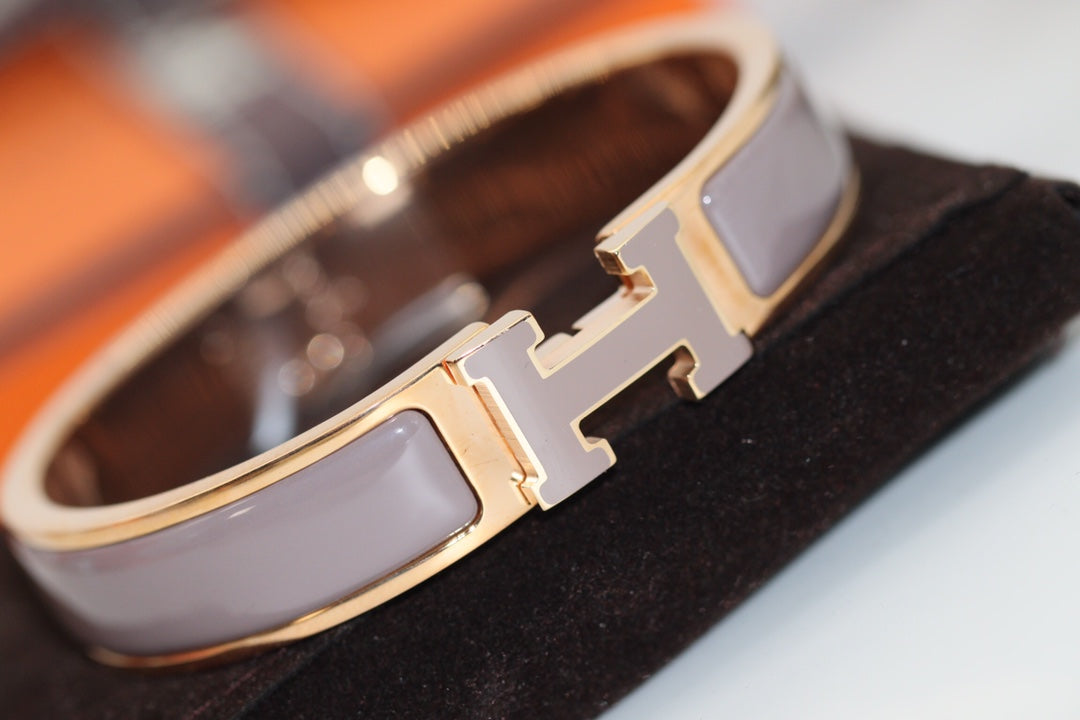 [OrnoraJewelry]H BRACELET 12MM BROWN