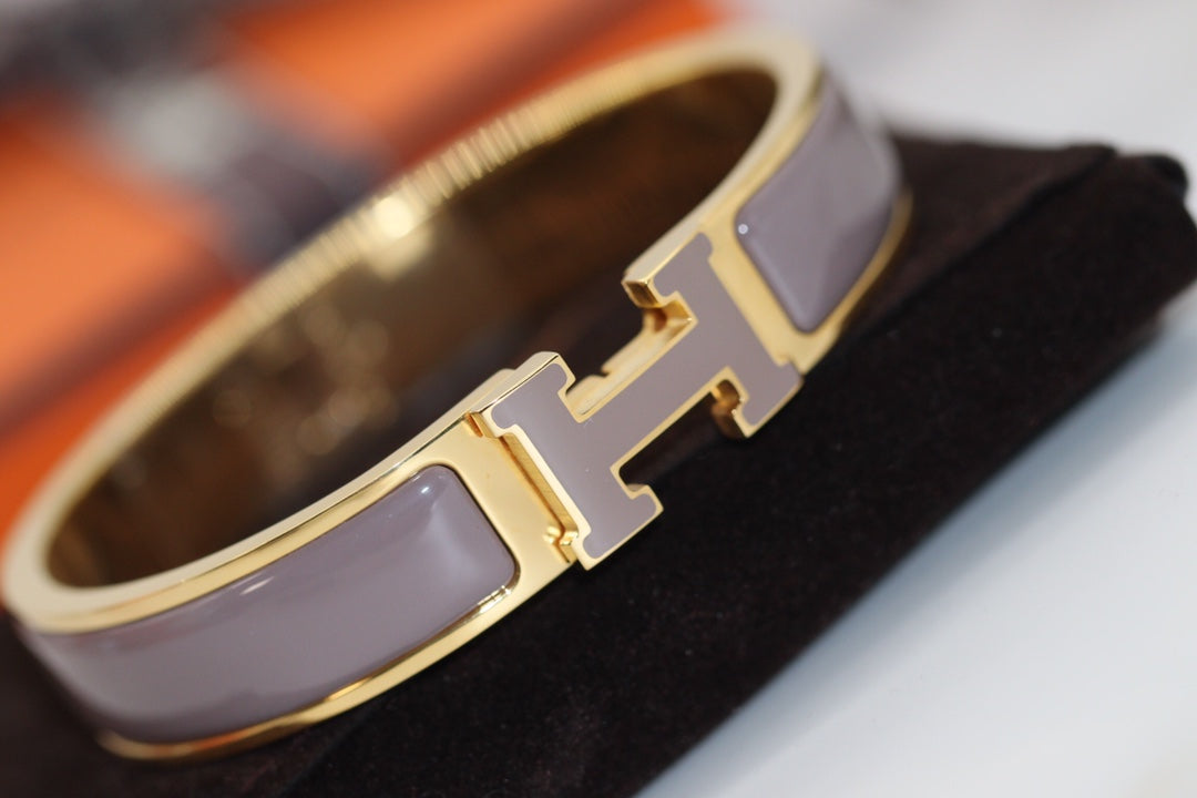 [OrnoraJewelry]H BRACELET 12MM BROWN
