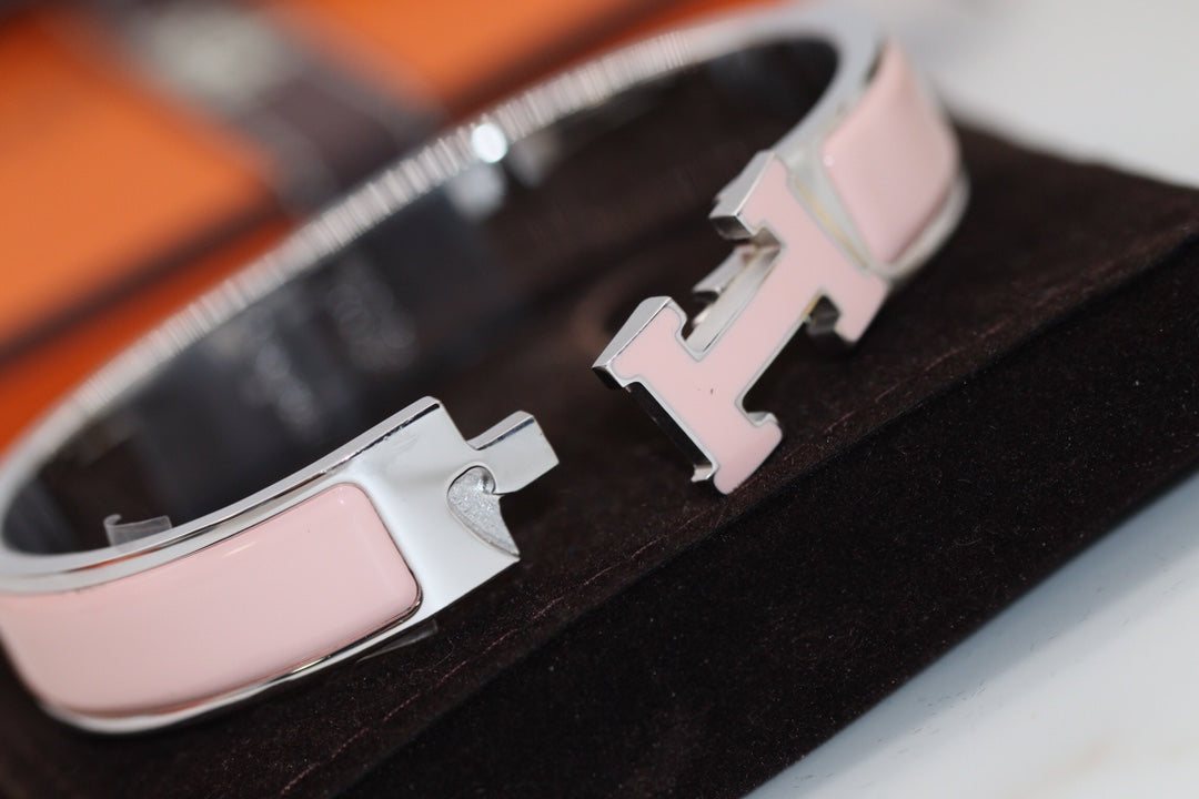 [OrnoraJewelry]H BRACELET 12MM PINK