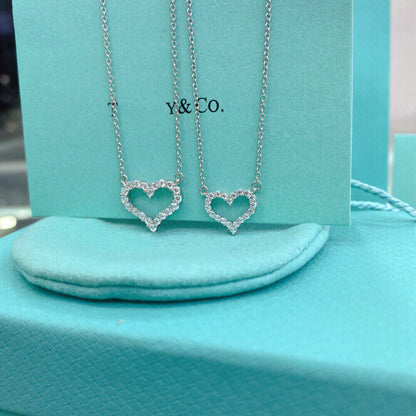 [Ornora Jewelry]HEART-SHAPED DIAMOND NECKLACE