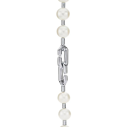 [Ornora Jewelry]HARDWEAR PEARL WRAP NECKLACE