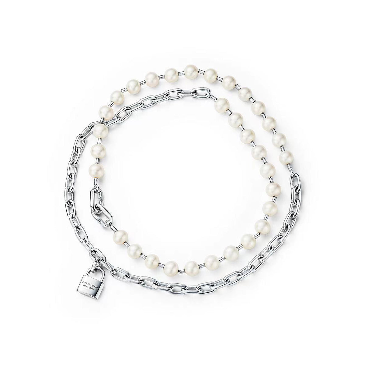 [Ornora Jewelry]HARDWEAR PEARL WRAP NECKLACE