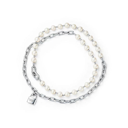 [Ornora Jewelry]HARDWEAR PEARL WRAP NECKLACE