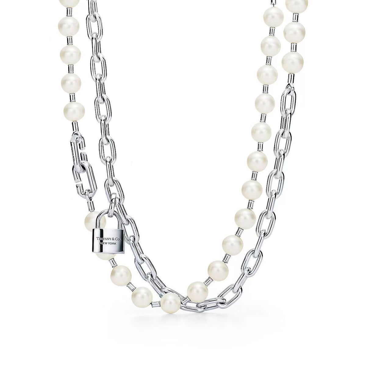 [Ornora Jewelry]HARDWEAR PEARL WRAP NECKLACE