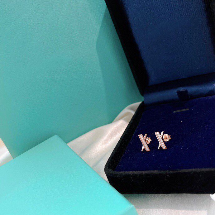 [Ornora Jewelry]X EARRINGS ROSE GOLD DIAMONDS