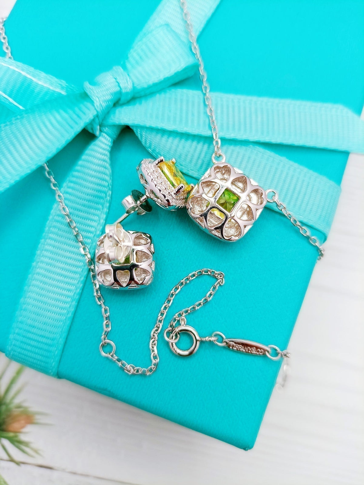 [Ornora Jewelry]SPARKLERS CITRINE GEMSTONE PENDANT NECKLACE STERLING SILVER