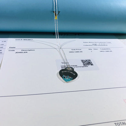[Ornora Jewelry]COLOUR HEART SPLASH TAG NECKLACE