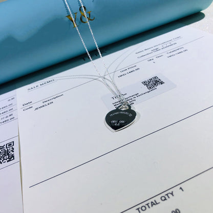 [Ornora Jewelry]COLOUR HEART SPLASH TAG NECKLACE