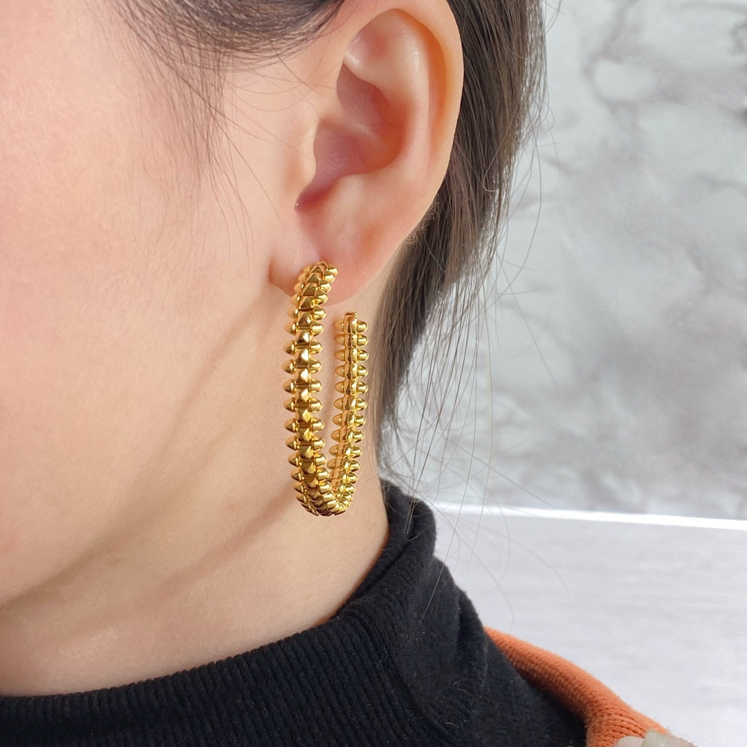 [OrnoraJewelry]CLASH HOOP LARGE EARRINGS