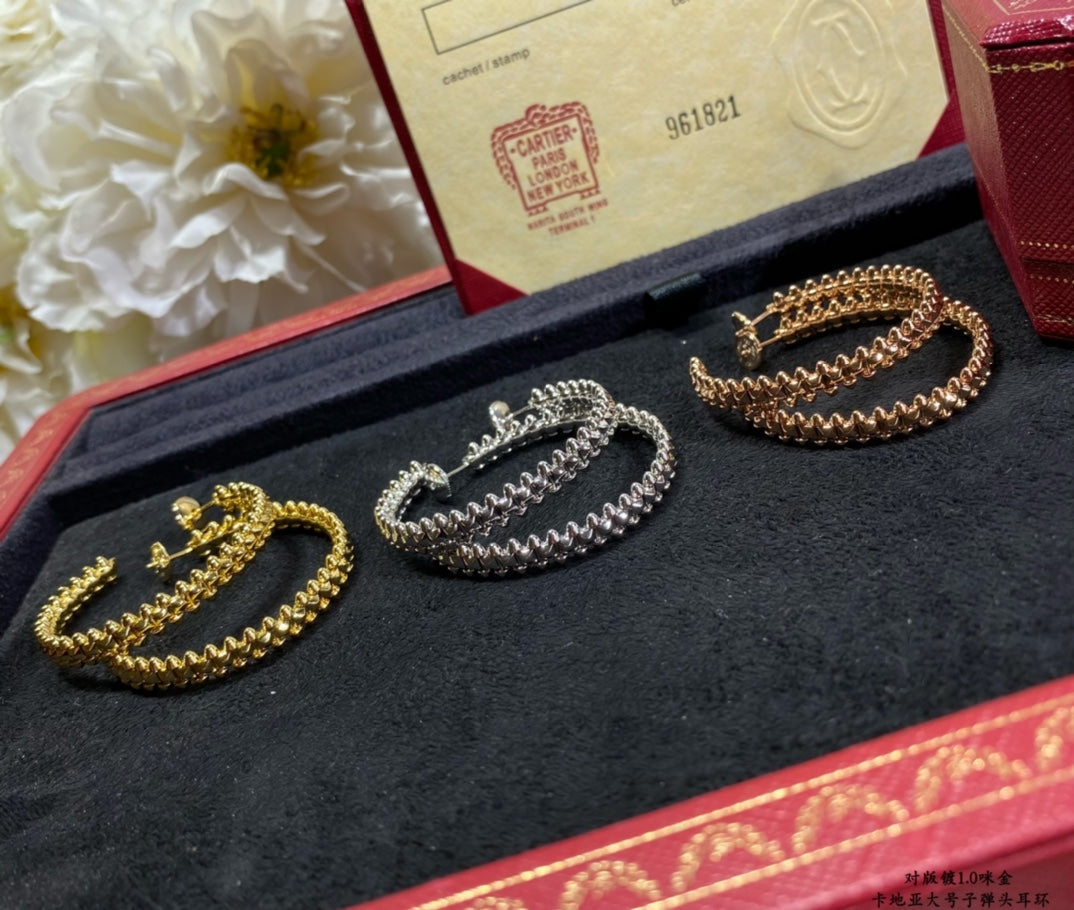 [OrnoraJewelry]CLASH LARGE HOOP EARRINGS