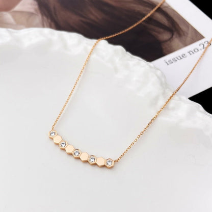 [OrnoraJewelry]BEE MY LOVE DIAMOND NECKLACE