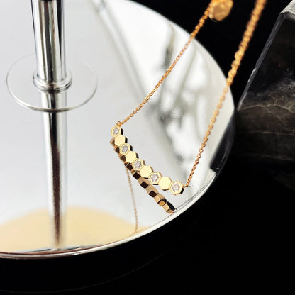 [OrnoraJewelry]BEE MY LOVE DIAMOND NECKLACE