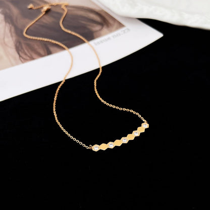 [OrnoraJewelry]BEE MY LOVE DIAMOND NECKLACE