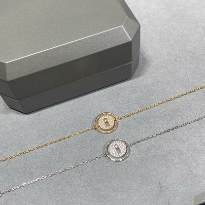 [OrnoraJewelry]LUCKY MOVE DIAMOND PAVED BRACELET