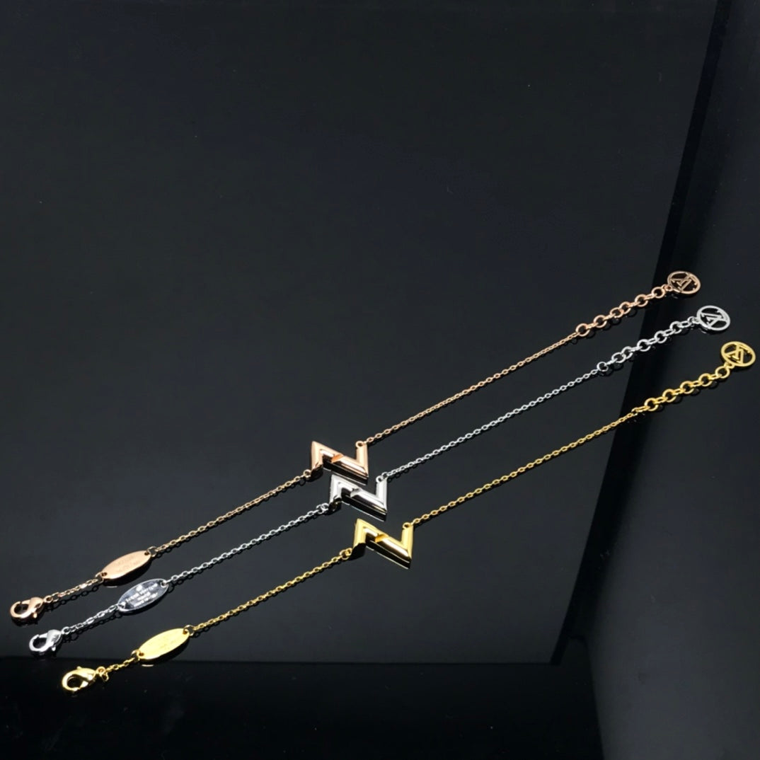 [OrnoraJewelry]VOLT LV LOGO BRACELET