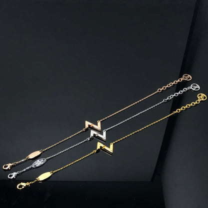 [OrnoraJewelry]VOLT LV LOGO BRACELET