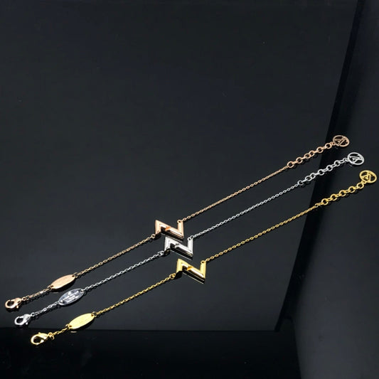 [OrnoraJewelry]VOLT LV LOGO BRACELET