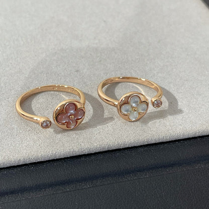 [OrnoraJewelry]SUN 1 DIAMOND PINK MOP RING