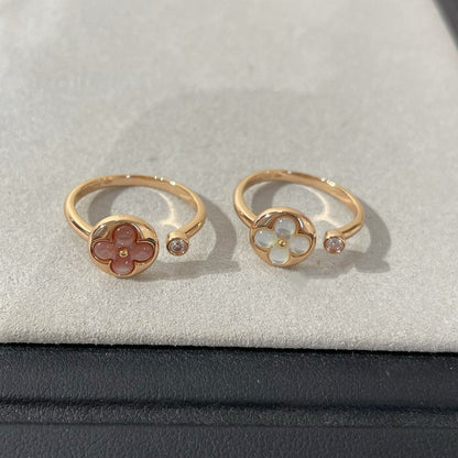 [OrnoraJewelry]SUN 1 DIAMOND PINK MOP RING